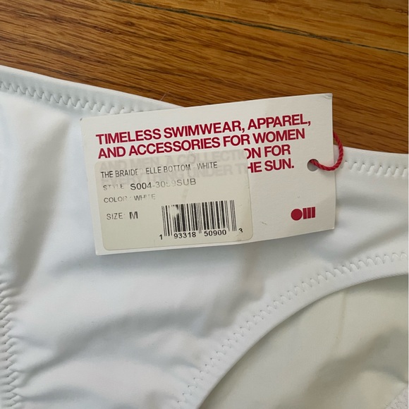 NWT Solid & Striped white braided Elle bikini top and bottom - Picture 6 of 6